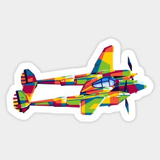 P-38 Lightning Sticker